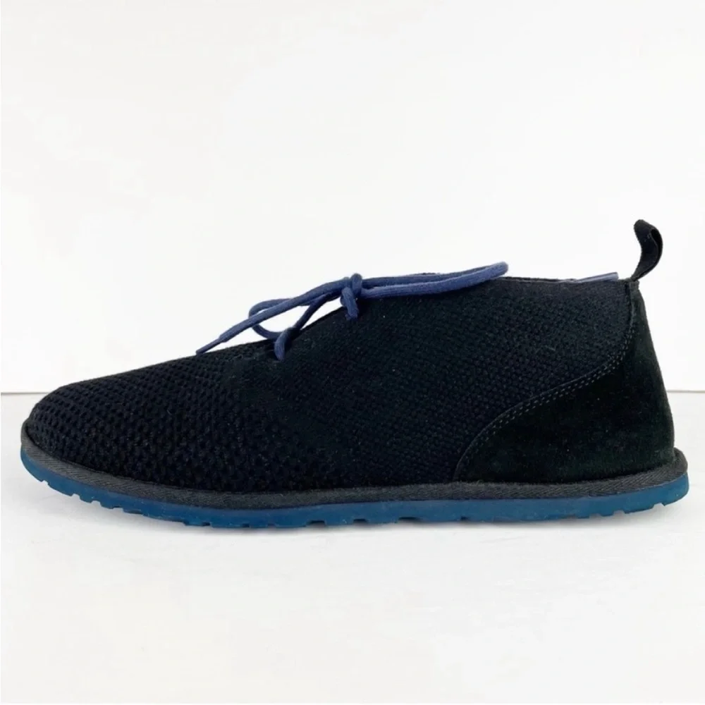 UGG Maksim Hyper Weave Black Wool Suede Lace Up Chukka Ankle Boot Shoes